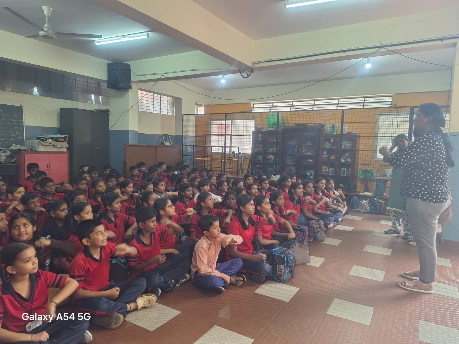 Students seated during memory training session